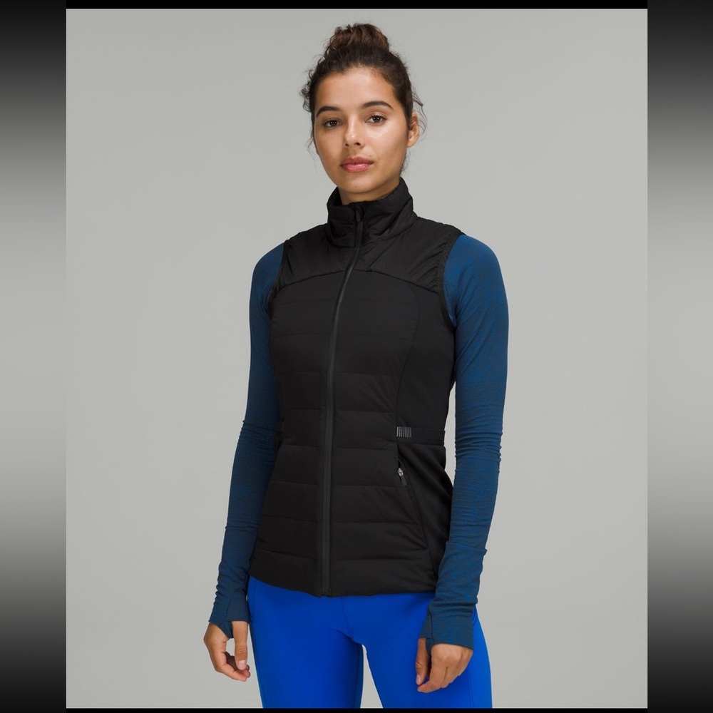 Black Lululemon “down for it all” vest